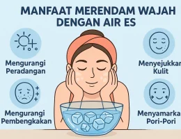 5 Keuntungan Merendam Wajah dengan Air Es