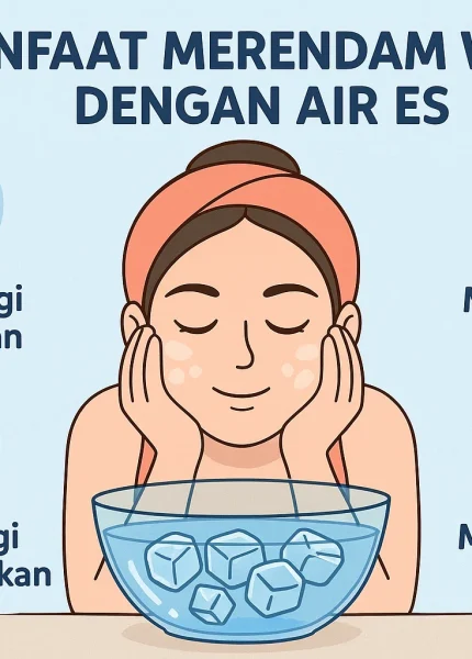 5 Keuntungan Merendam Wajah dengan Air Es