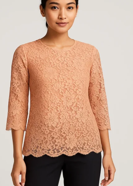 8 Inspirasi Baju Brokat dengan Celana yang Simpel dan Stylish