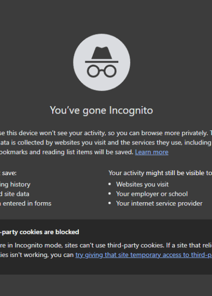 Incognito Mode di Chrome